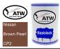 Preview: Nissan, Brown Pearl, CP2: 500ml Lackdose, von ATW Autoteile West.